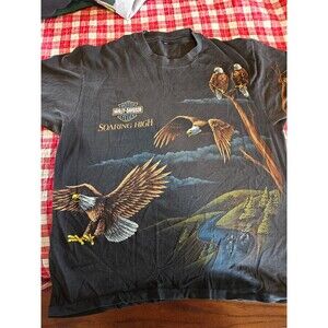 Rare Vintage Harley Davidson Single Stitch Eagle Tee